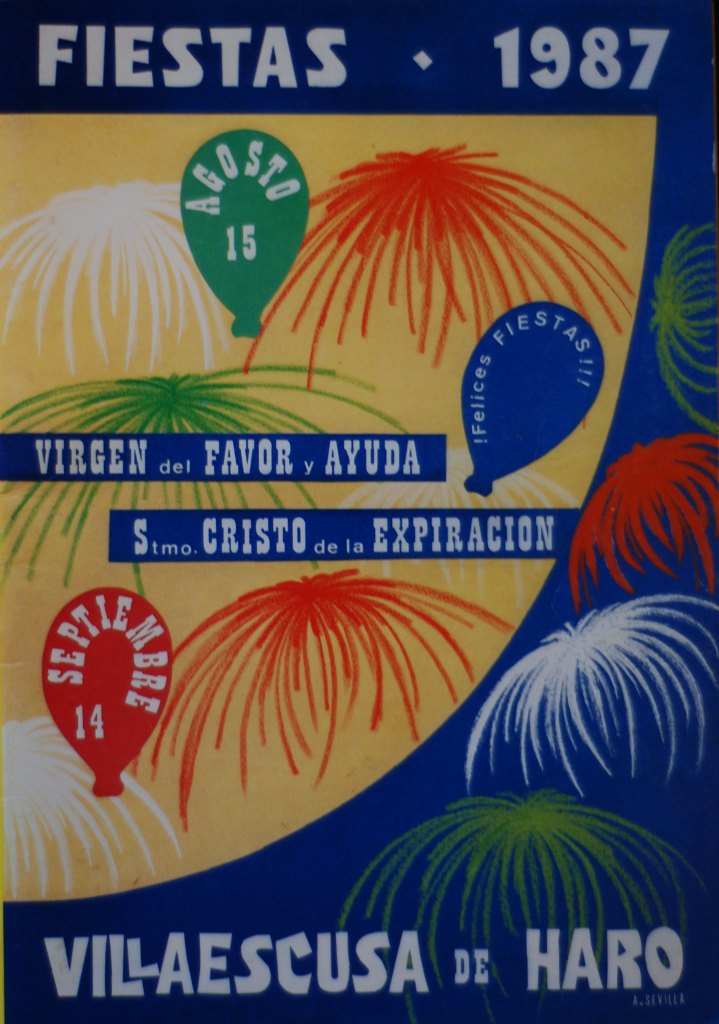 Fiestas patronales en honor a Nuestra Señora de Favor y Ayuda y el Santísimo Cristo de la Expiración 1987 Villaescusa de Haro